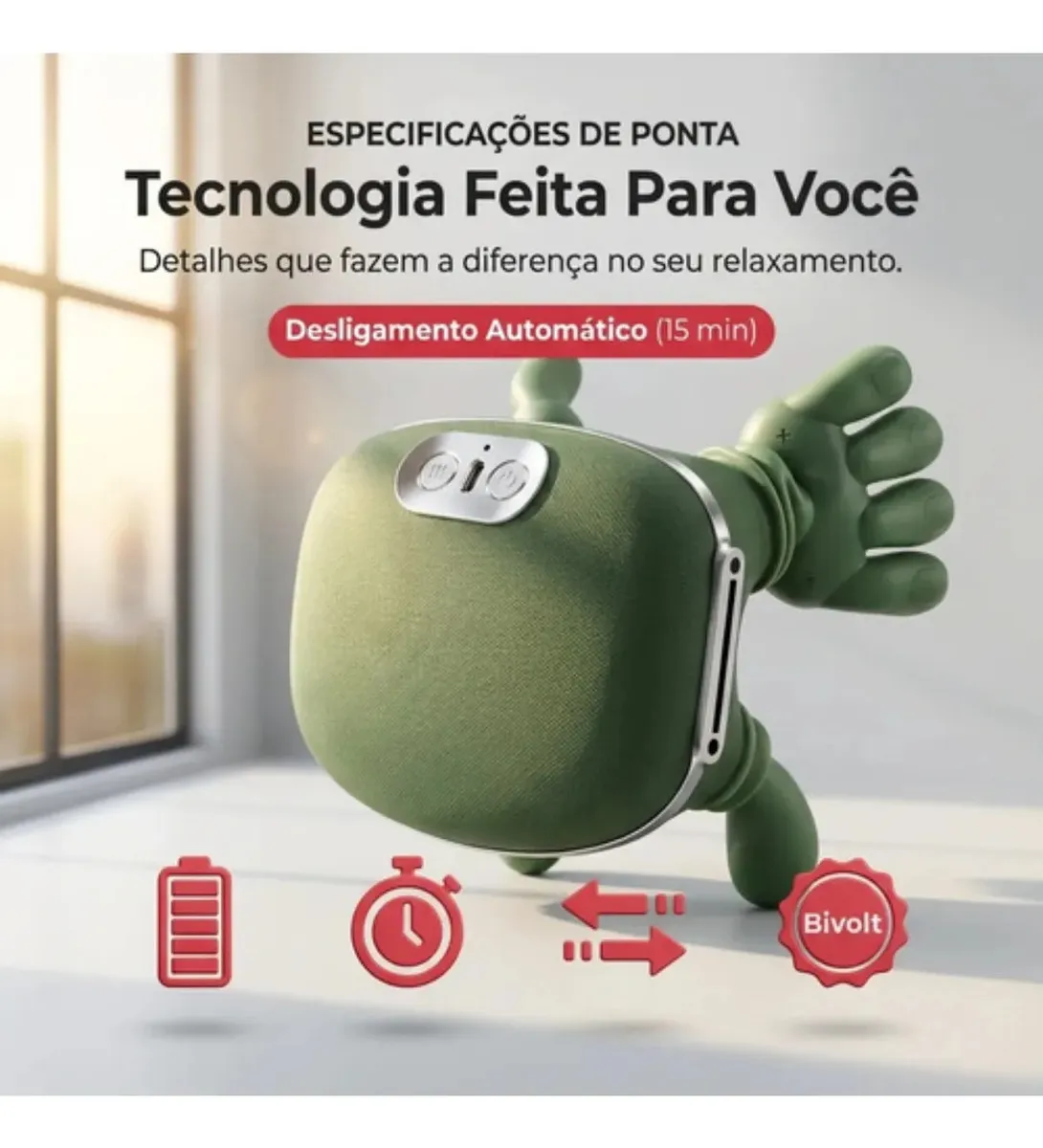 Especificações de tecnologia